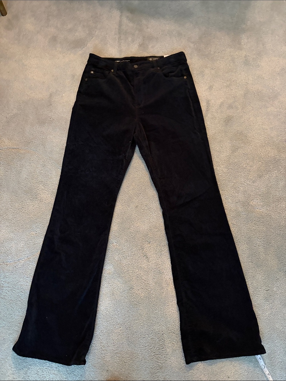 AG Velveteen Black Jeans